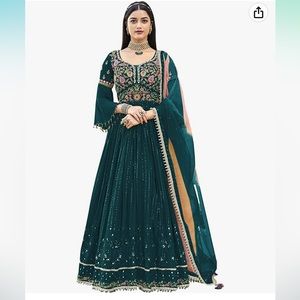 Shriva fashion georgette embroidered Indian Salwar kameez w/ dupatta for women